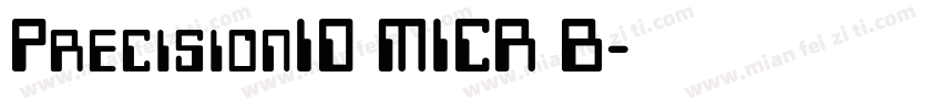 PrecisionID MICR B字体转换